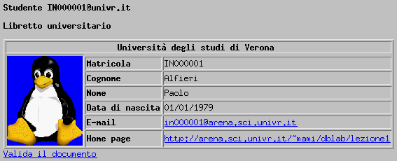 Esempio di soluzione