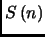 $\displaystyle S\left(n\right)$